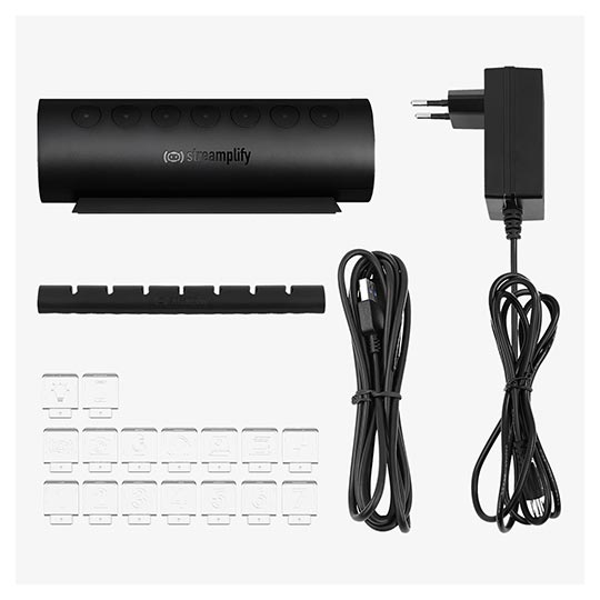 Streamplify Hub CTRL 7 for 7-Port Black
