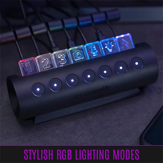 Streamplify Hub CTRL 7 for 7-Port Black