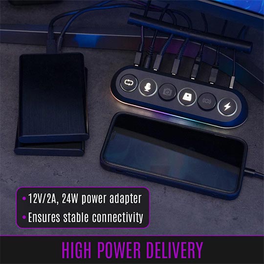 Streamplify Hub DECK 5 for 5 Port Black