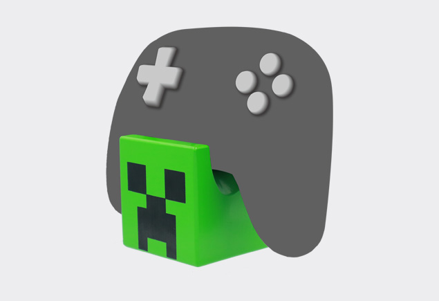 Controller Stand Minecraft Creeper