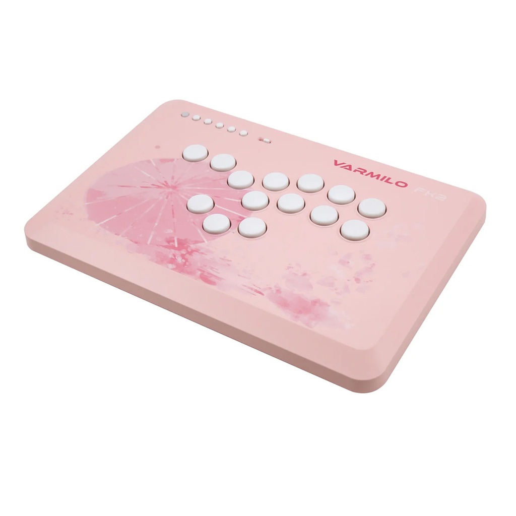 Varmilo Fighting King 2 Arcade Controller Sakura Pink