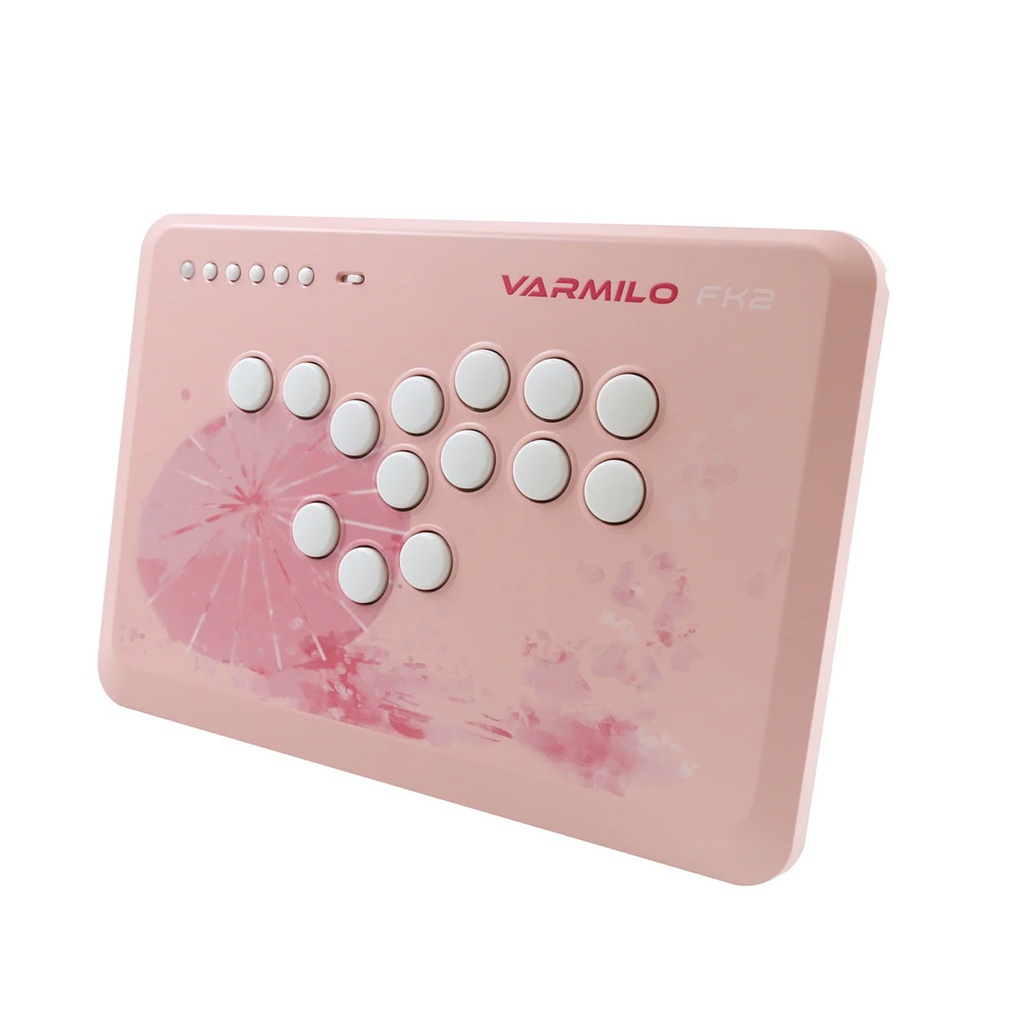 Varmilo Fighting King 2 Arcade Controller Sakura Pink