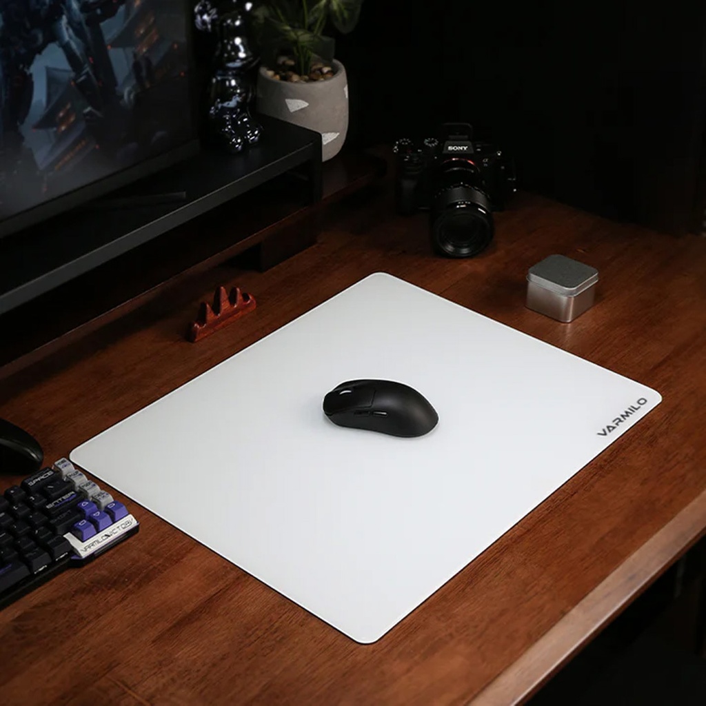 Varmilo Tempered Glass Gaming Mouse Pad Classic White XL