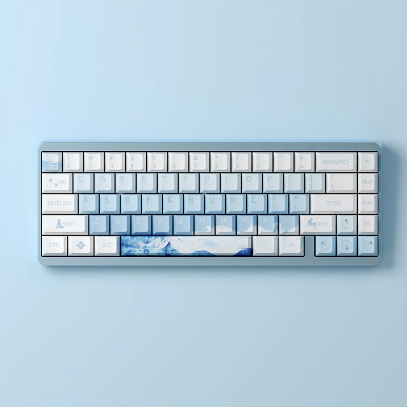 Varmilo Muse 65 Mechanical Keyboard Ariel - White/Blue