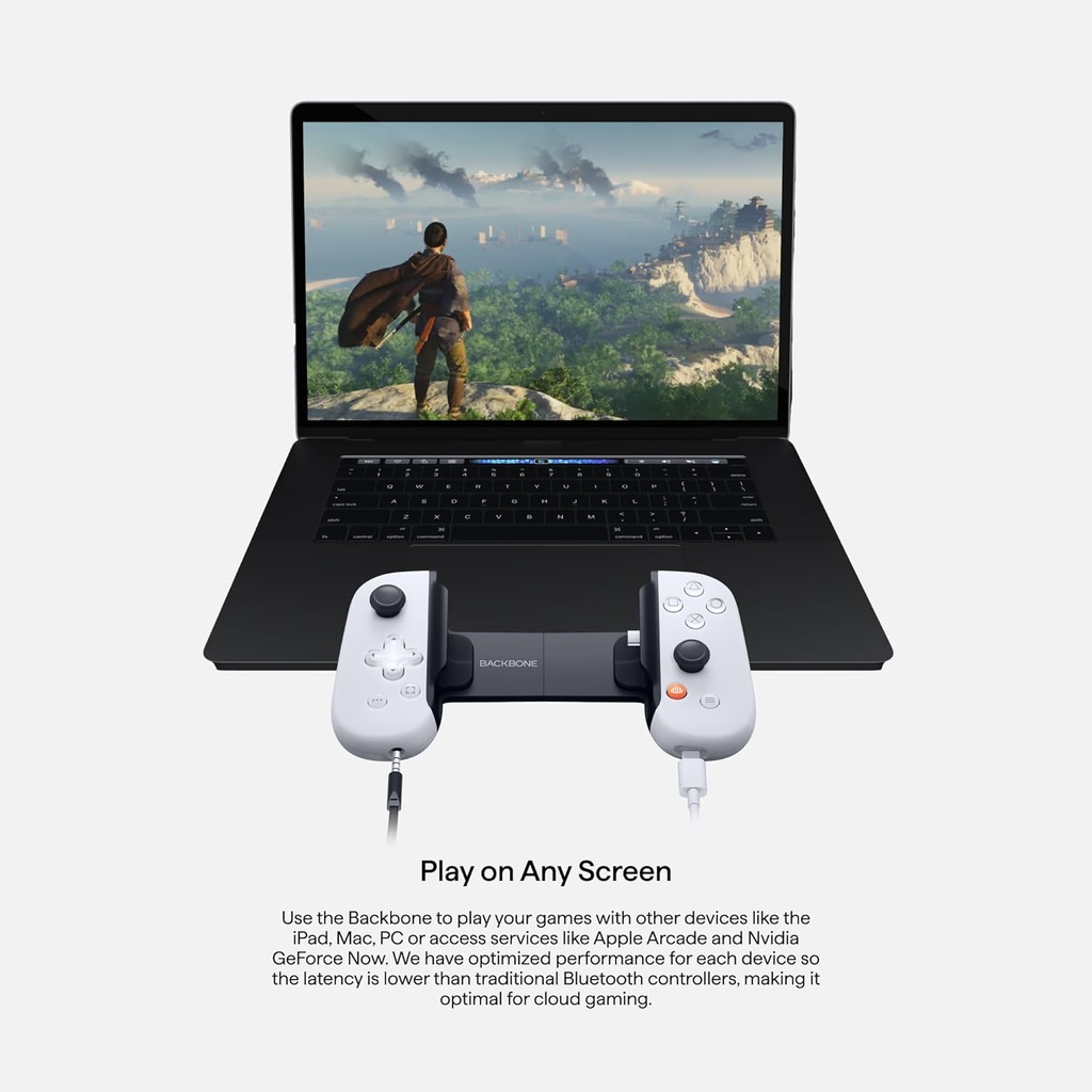 Backbone One Gen 2 PlayStation Edition-Mobile Gaming Controller for Android and iPhone 15 Series  - White