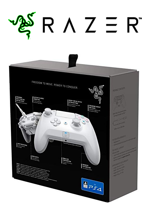 PS4 Raiju TE Wireless And Wired Gaming Controller Mercury (Razer)