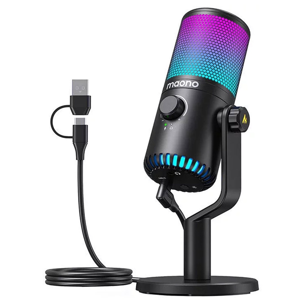 Maonocaster DM30 RGB Gaming Microphone Black