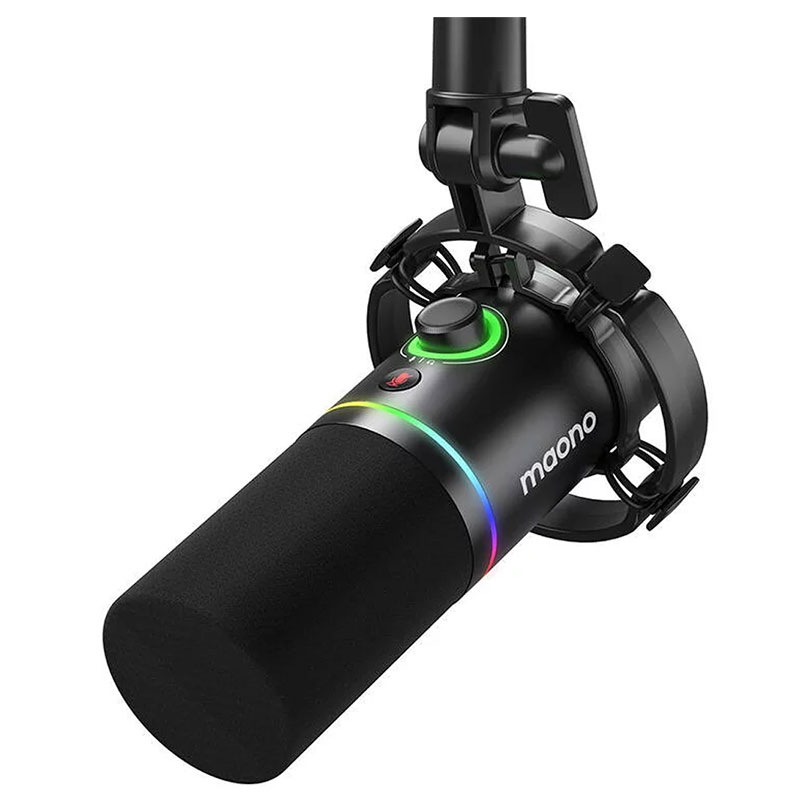 Maonocaster PD200X Dynamic Gaming RGB Microphone Black