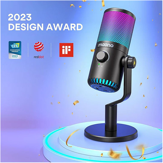 Maonocaster DM30 RGB Gaming Microphone Black