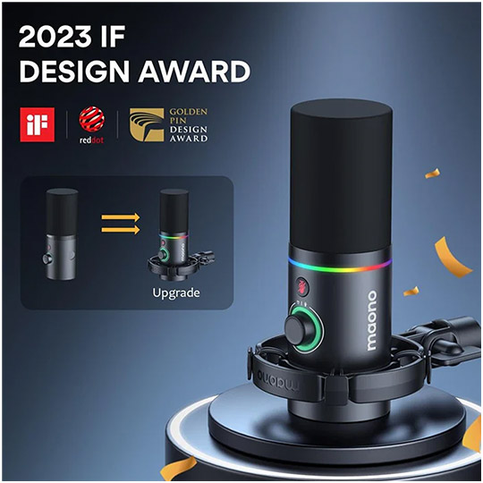 Maonocaster PD200X Dynamic Gaming RGB Microphone Black