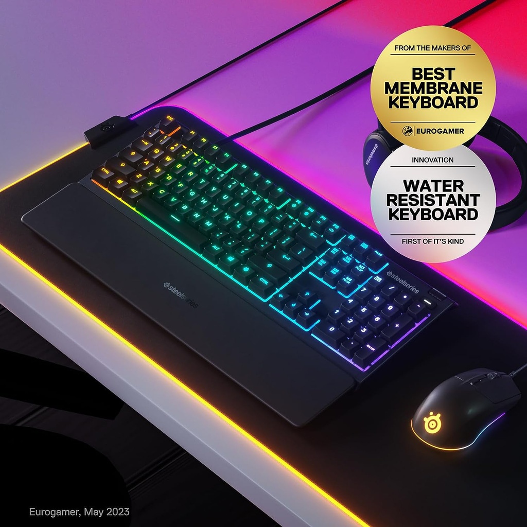 SteelSeries Apex 3 Wired Gaming Keyboard US Layout