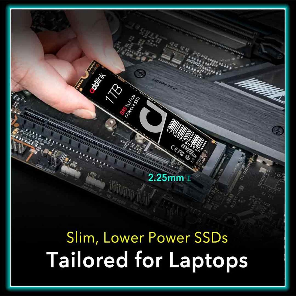 addlink SSD 1TB M.2 2280 PCIe GEN4X4 NVMe  ( Up to R:6000 , W:5400)