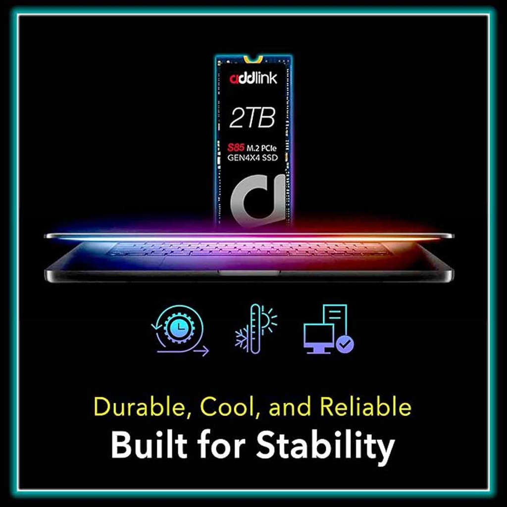 addlink SSD 2TB M.2 2280 PCIe GEN4X4 NVMe  ( Up to R:6000 , W:5700)