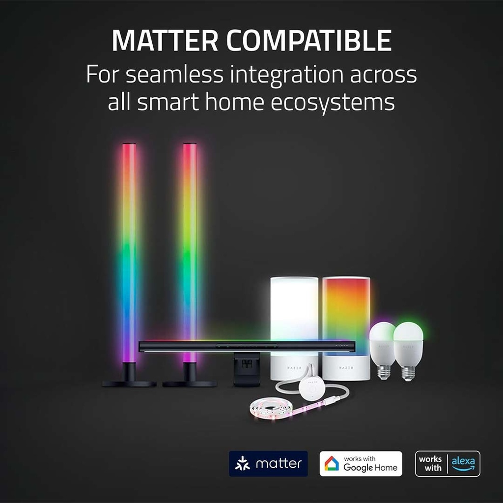 Razer Aether Standing Light Bars - Black