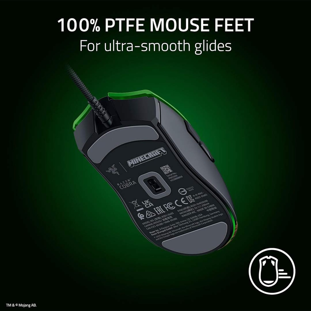 Razer Cobra Minecraft Edition Lightweight Optical Wired RGB Gaming Mouse