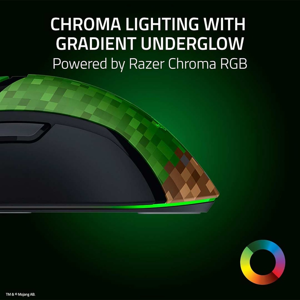 Razer Cobra Minecraft Edition Lightweight Optical Wired RGB Gaming Mouse