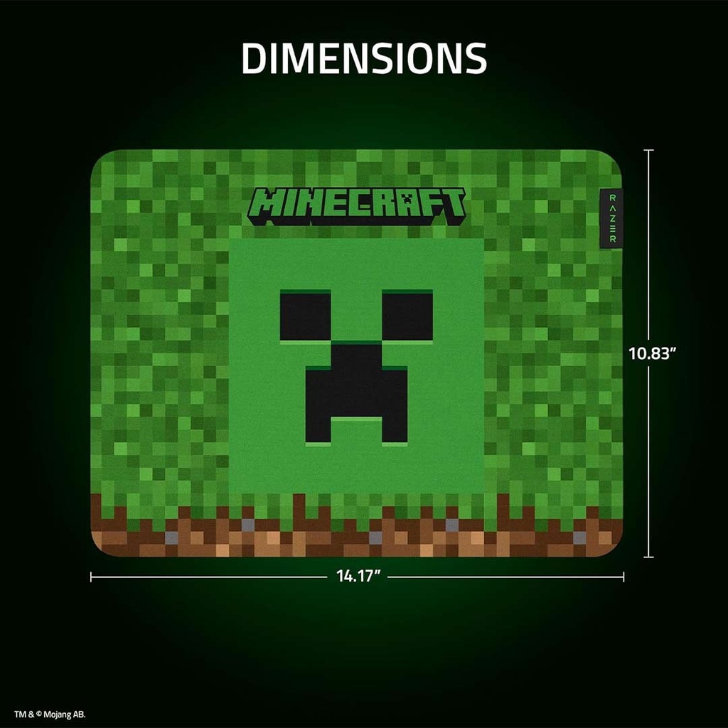 Razer Gigantus V2 Medium Cloth Gaming Mouse Pad - Minecraft Edition