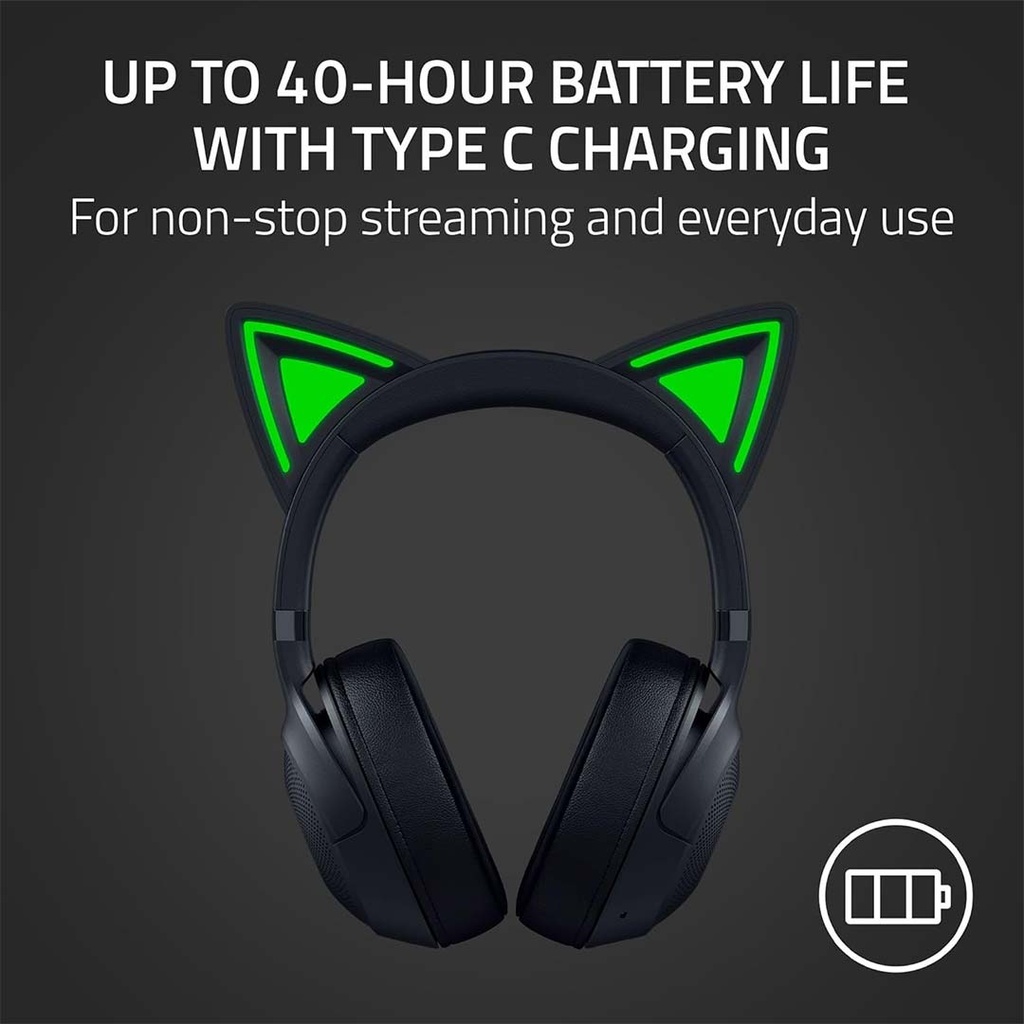 Razer Kraken Kitty V2 BT Wireless Gaming Headset Black