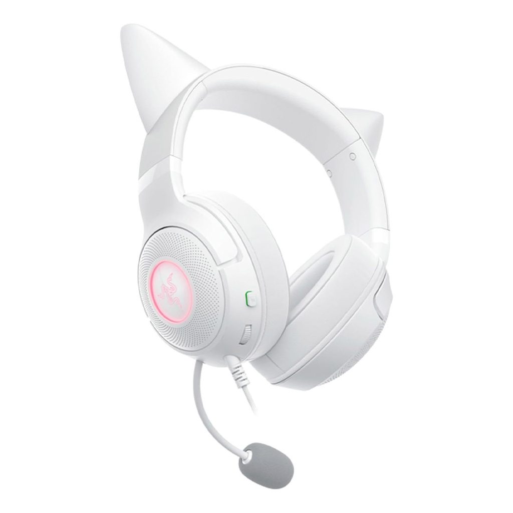 Razer Kraken Kitty V2 Wired RGB Headset With Kitty Ears White