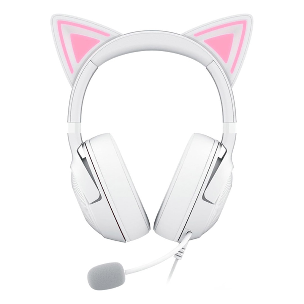 Razer Kraken Kitty V2 Wired RGB Headset With Kitty Ears White