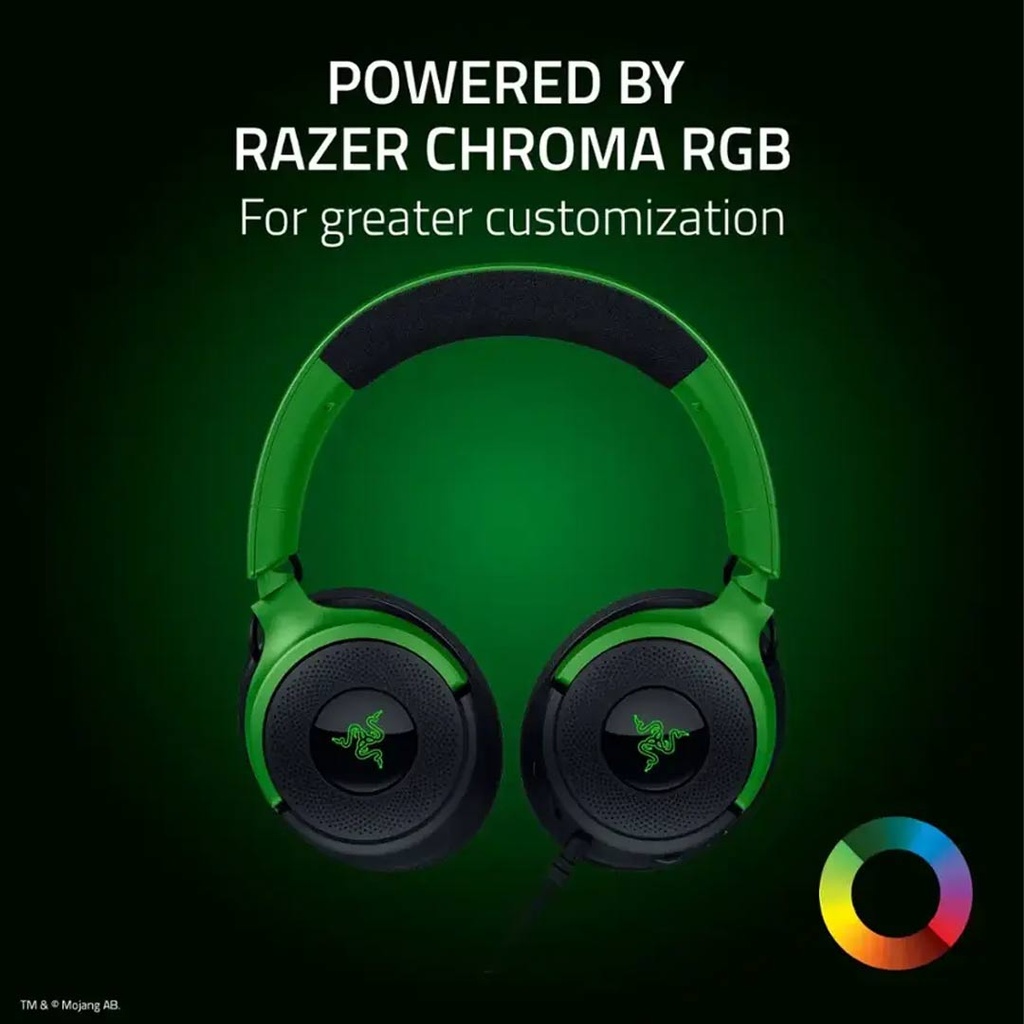 Razer Kraken V4 X Minecraft Edition Wired Gaming Headset