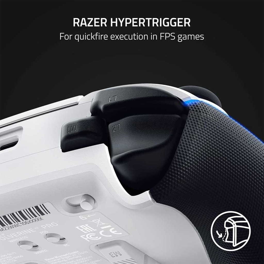 Razer Wolverine V2 Pro Wireless Pro Gaming Controller For PS5 & PC White PlayStation Licensed