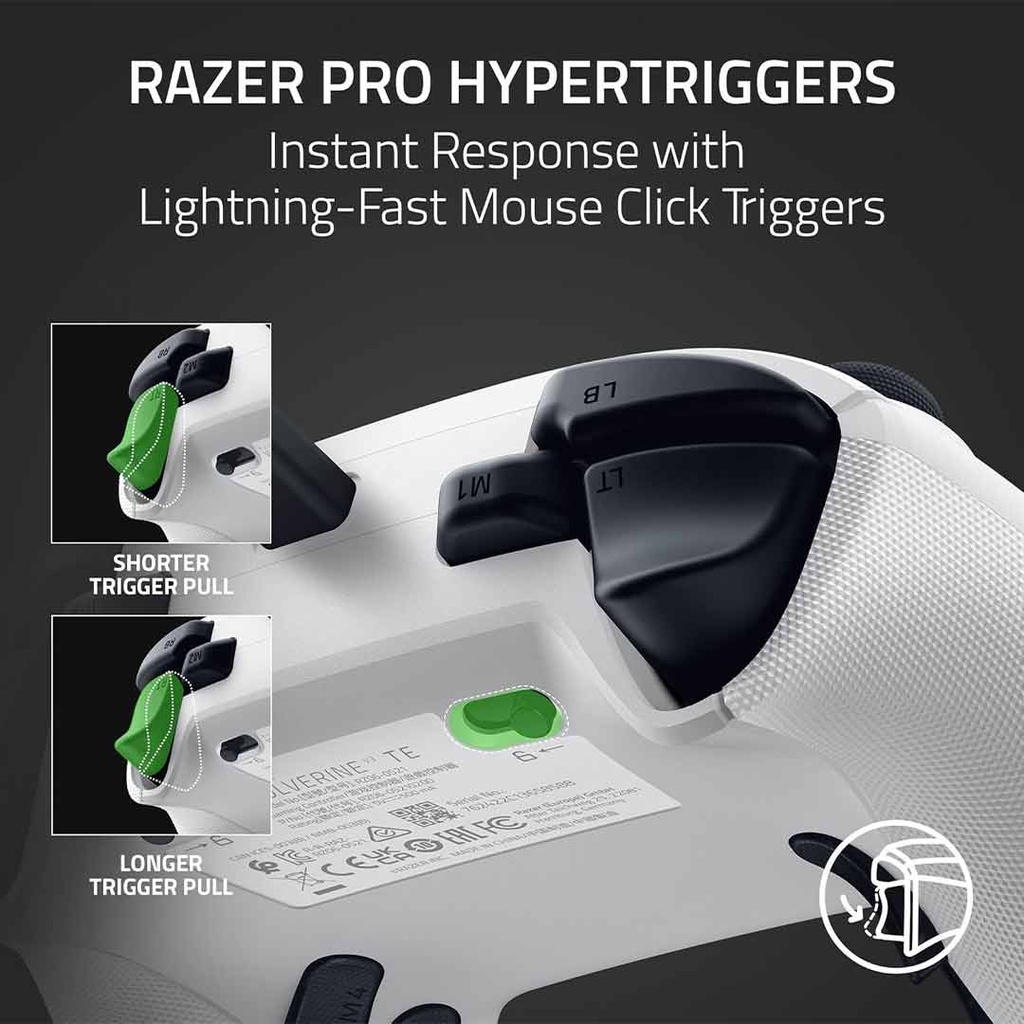Razer Wolverine V3 Tournament Edition - Wired Gaming Controller for Xbox Series X|S & PC White
