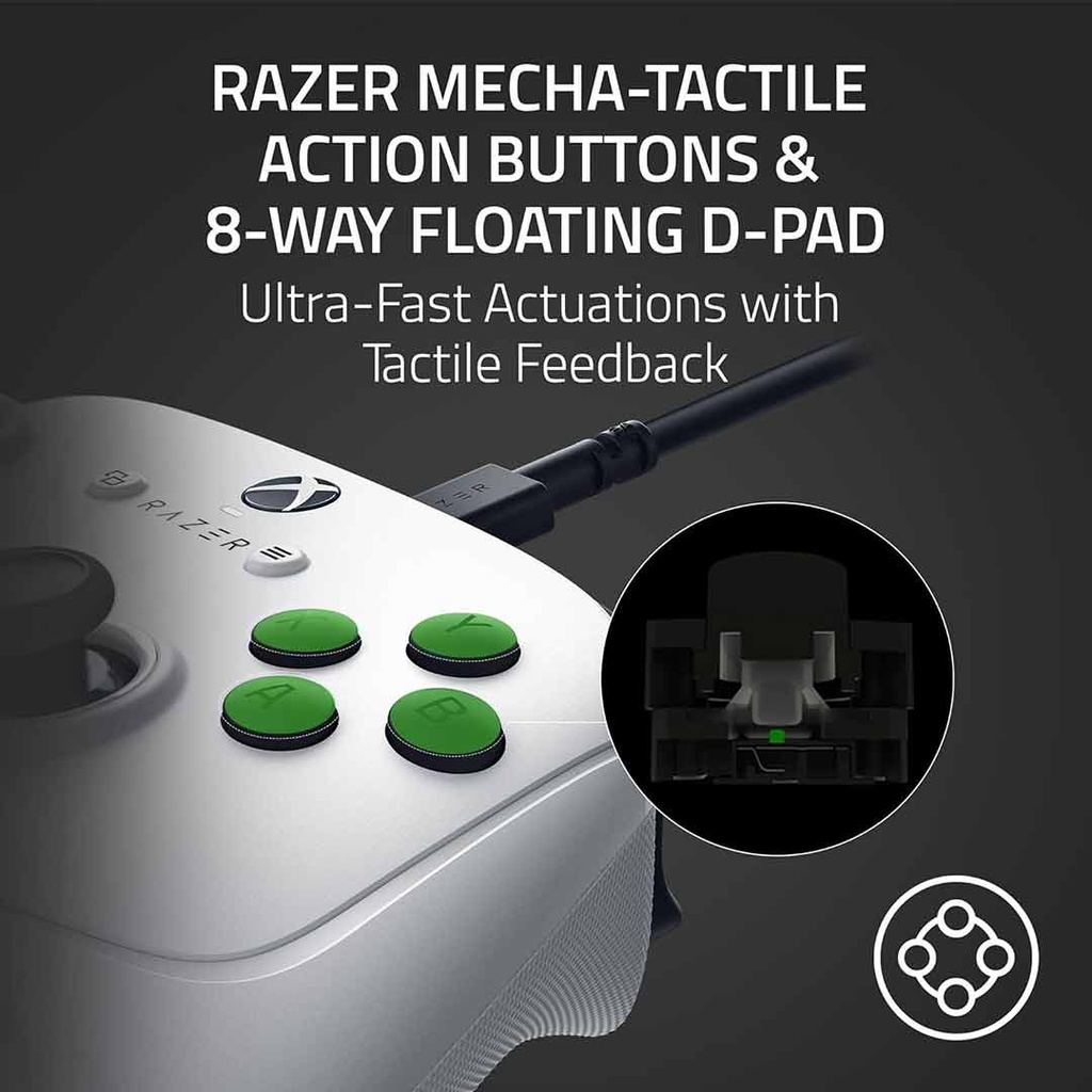 Razer Wolverine V3 Tournament Edition - Wired Gaming Controller for Xbox Series X|S & PC White