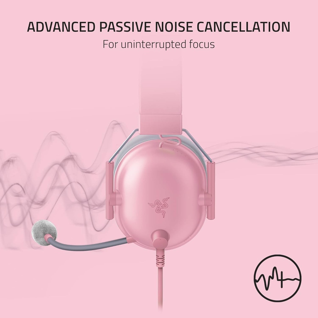 Razer Blackshark V2 X Wired Headset for PlayStation Pink