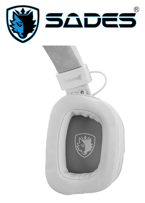 PS4 Snow Wolf Gaming Headset (Sades)
