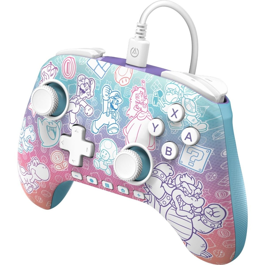 PowerA Advantage Wired Controller for Nintendo Switch 2- Mushrom Kingdom