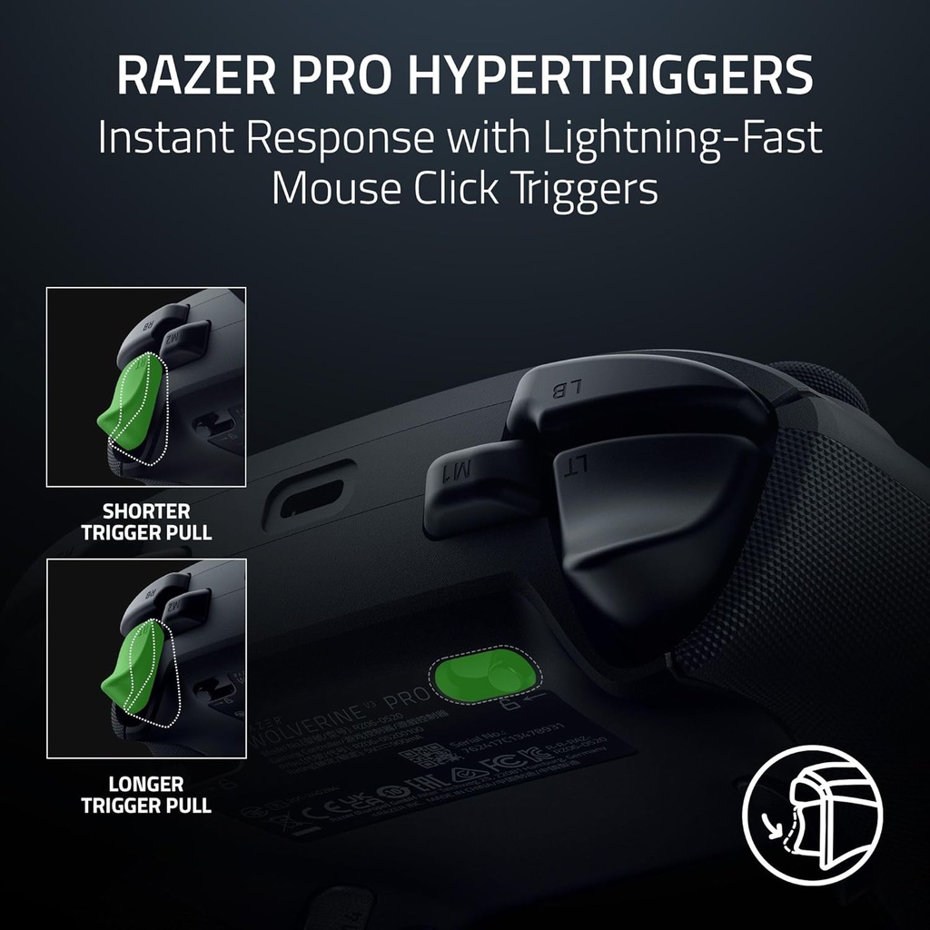 Razer Wolverine V3 Pro-Wireless Gaming Controller For Xbox Series  X|S & Pc-Black