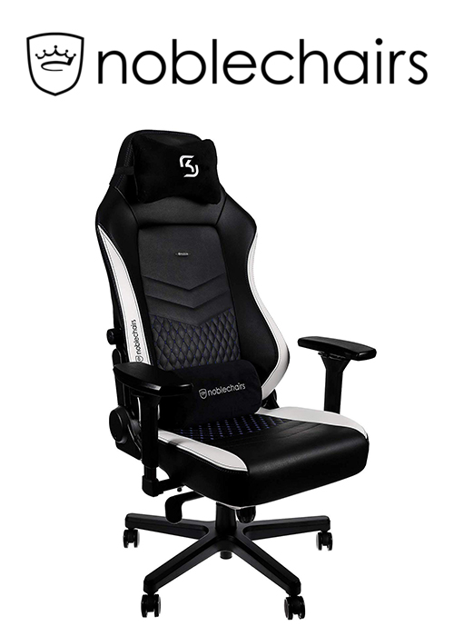 Noblechairs HERO Gaming Chair - SK Gaming Edition, Black/White/Blue