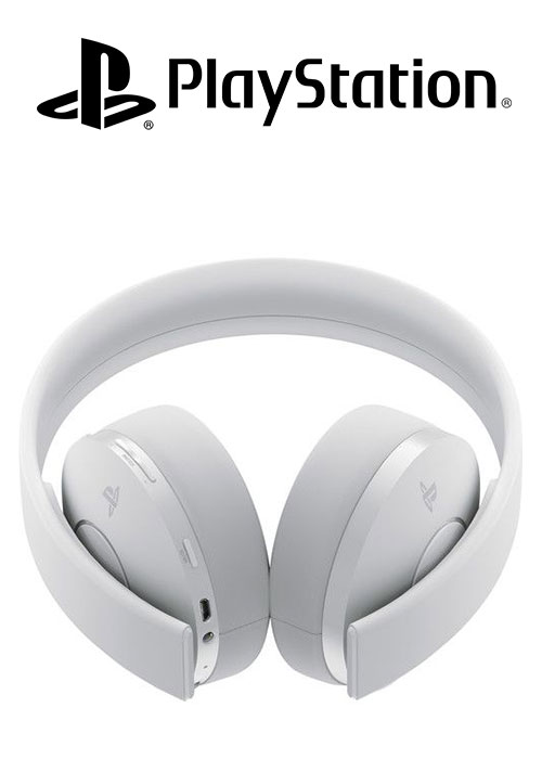 PS4 Headset Gold Wireless Stereo 2.0 White V2 