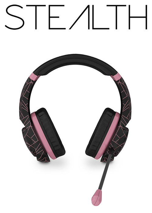 PS4 Abstract Stereo Gaming Headset Rose Gold Edition - Black (Stealth)
