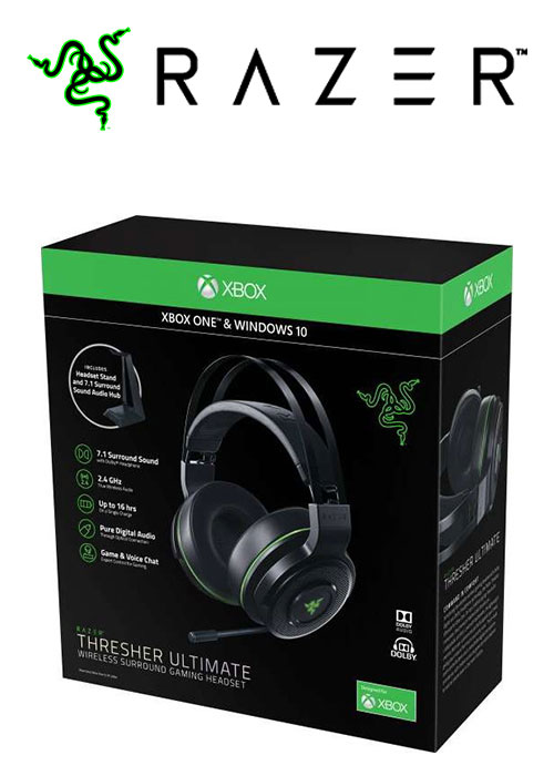 XB1 Thresher Ultimate Wireless Dolby 7.1 Gaming Headset Black/Green (Razer)