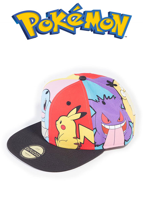 Pokémon -  Multi Pop Art Snapback Cap