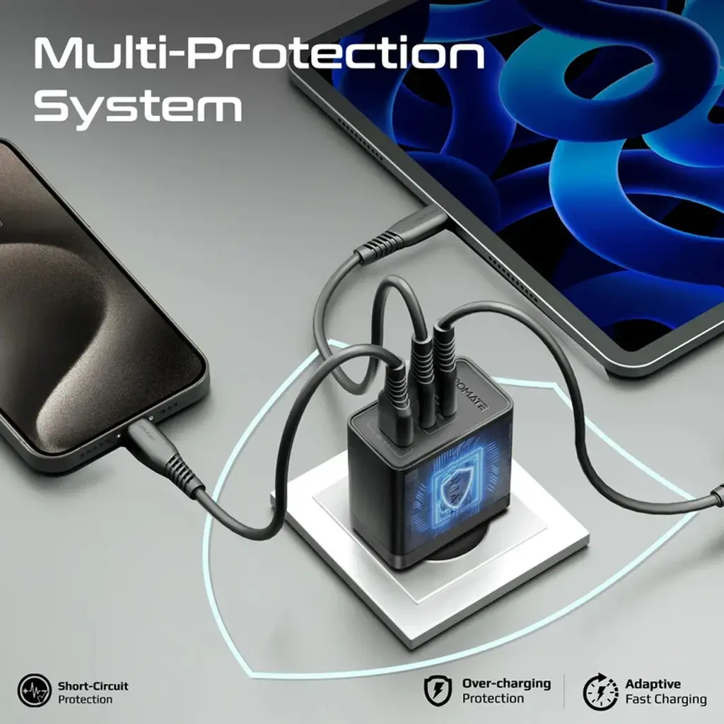 [701671] Promate Powersport 45W Adapter Black 4.webp