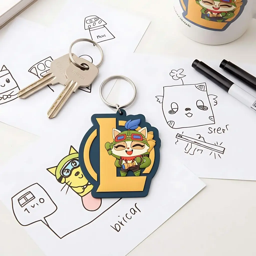 [702472] Pyramid League of Legends Teemo - Keychain 4.webp