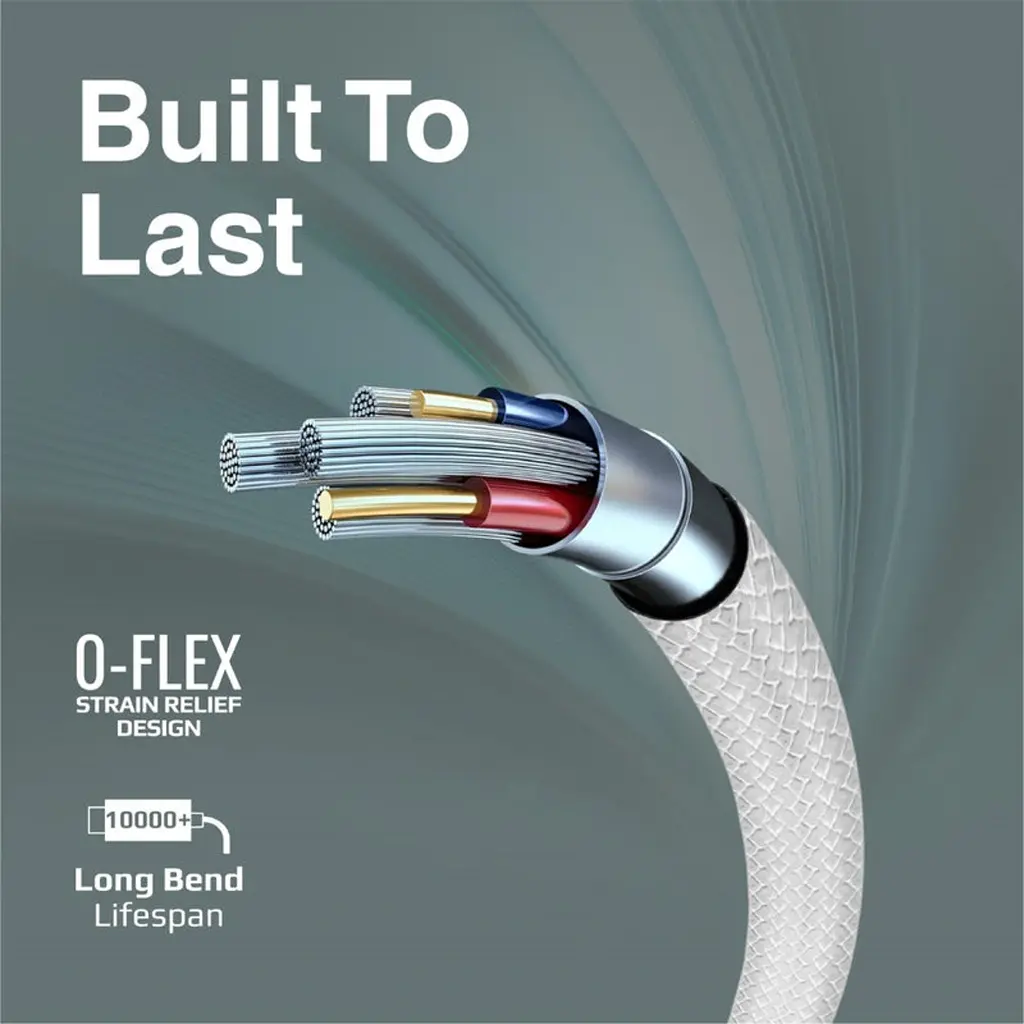 [702827] Promate xCord-AC Super Flexible Data and Charge USB-C Cable White 3.webp