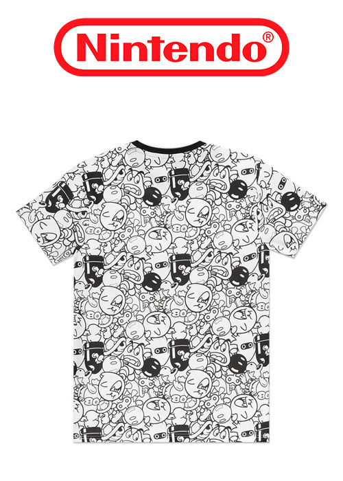Nintendo - Super Mario AOP Villain Men's T-shirt - 2XL