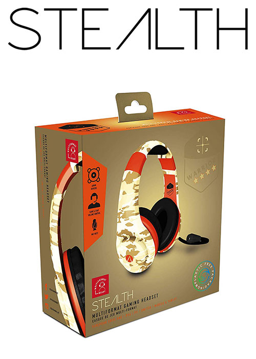 PS4 XP Warrior Multiformat Wired Gaming Headset - Desert Camouflage (Stealth)