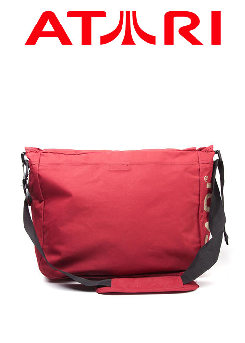 Atari - Dark Red Messenger Bag with Japanese Logo