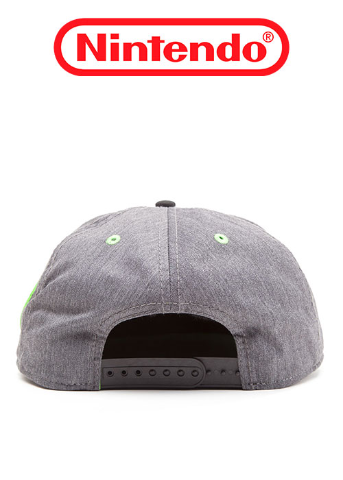 Nintendo - Super Mario Grey Snapback With Yoshi And Egg