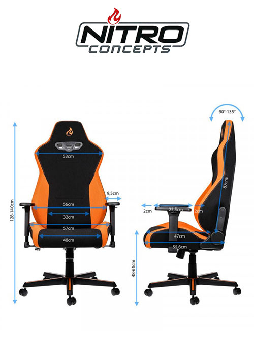 Nitro Concepts S300 - Horizon Orange Gaming chair