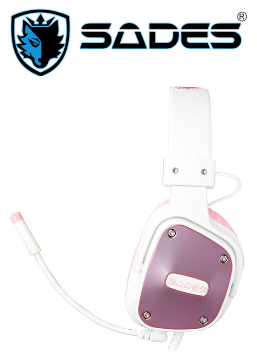 SADES D-Power Gaming Headset White/Pink