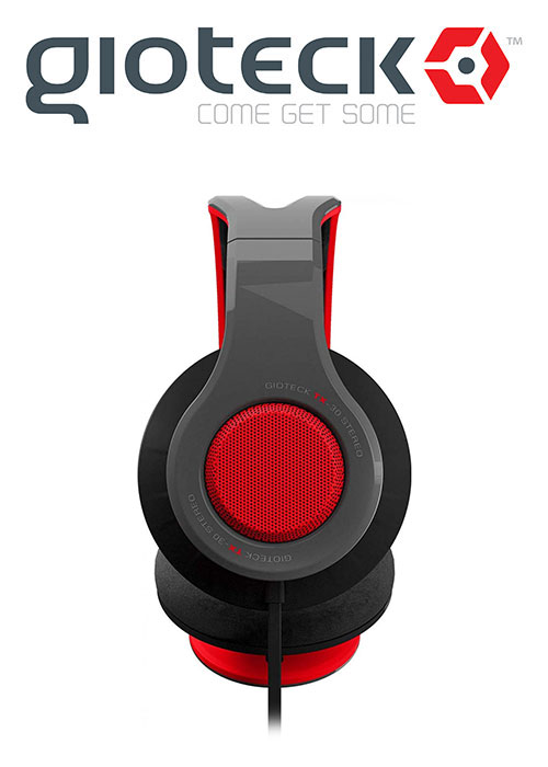 Gioteck TX-30 Stereo 'Game & Go' Wired Headset Red/Grey