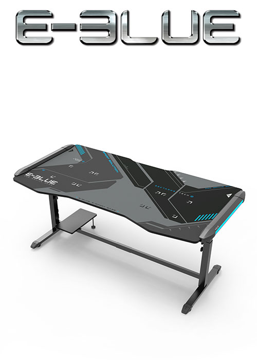 E-Blue EGT576 KING SIZE HEIGHT-ADJUSTABLE RGB GAMING DESK