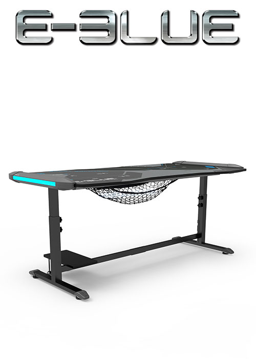 E-Blue EGT576 KING SIZE HEIGHT-ADJUSTABLE RGB GAMING DESK