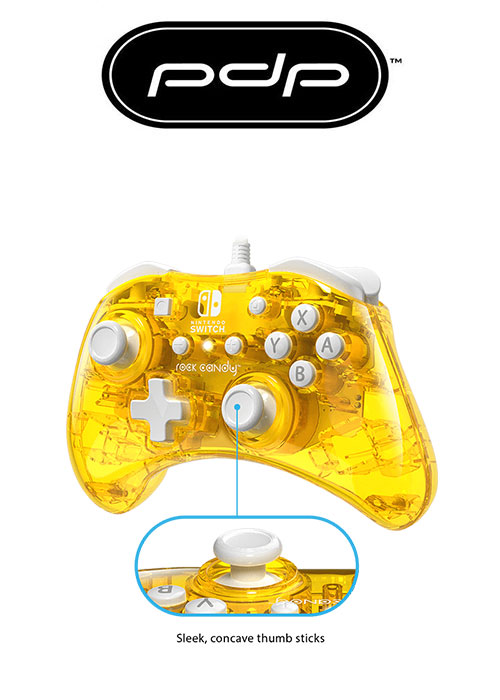 NS PDP Rock Candy Wired Mini Controller (Pineapple-Pop)